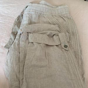 HEI Anthropologie Linen Pant